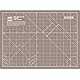 ANSIO Bastel-Schneidematte, selbstheilend, A4, doppelseitig, 5 Schichten – Quilten, Nähen, Sammelalben, Stoff- und Papierarbeiten – imperial/metrisch 11 Zoll x 8 Zoll / 29 cm x 21 cm – BRAUN/GRAU