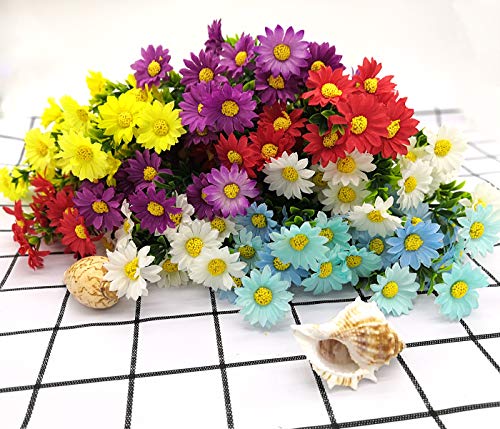 Aitisor Artificial Flowers Fake Colorful Daisy For Home Table Centerpieces Decoration (Multi-Color) #TOP3