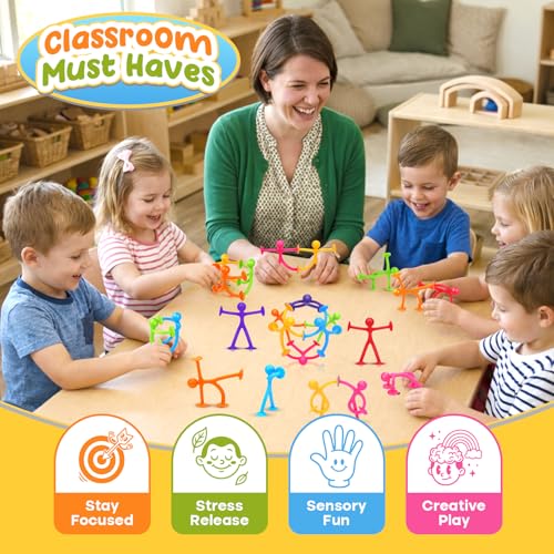 Suction Fidget Toys for Kids: 21 Pack Stretchy Sensory Toys - Image 2