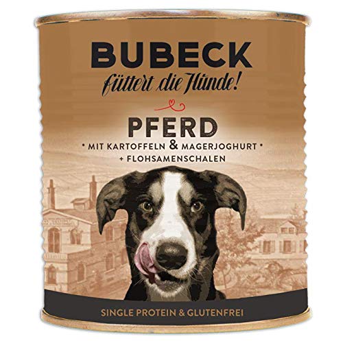 Nassfutter für Hunde | getreidefrei von Bubeck | Verschiedene Sorten (Pferd, 800g)