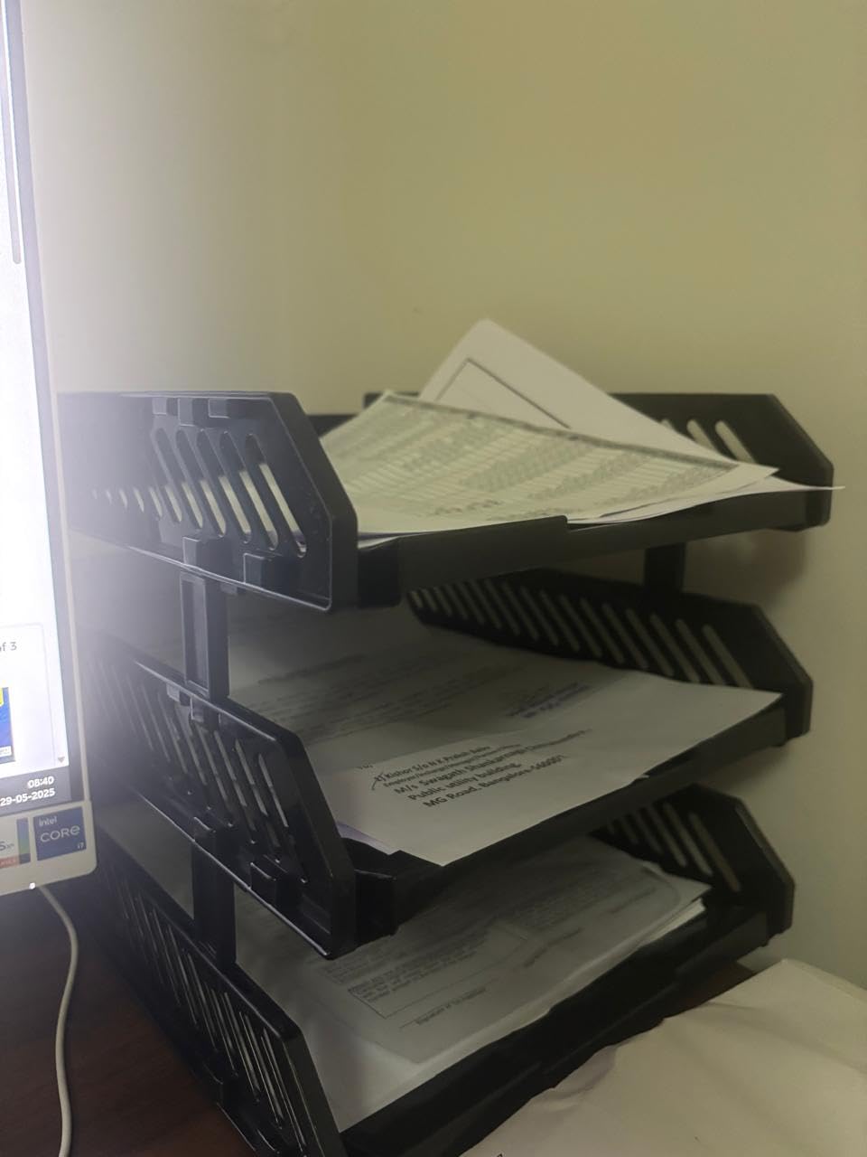 Vallaree 4 Layer File Rack ABS Plastics For Office Home Plastic ...