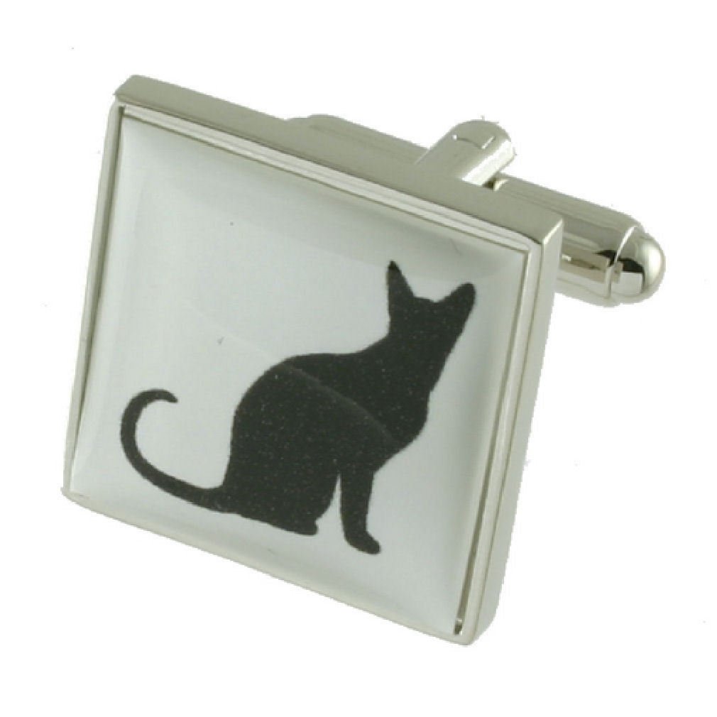 Cuff links Black Cat Cufflinks~pet~feline Cufflinks Select Gift Pouch