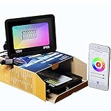 OmiBrite LED Flood Light 125W Equivalent, 15W 2500K~6500K White & 16 Million Color, Outdoor Smart...