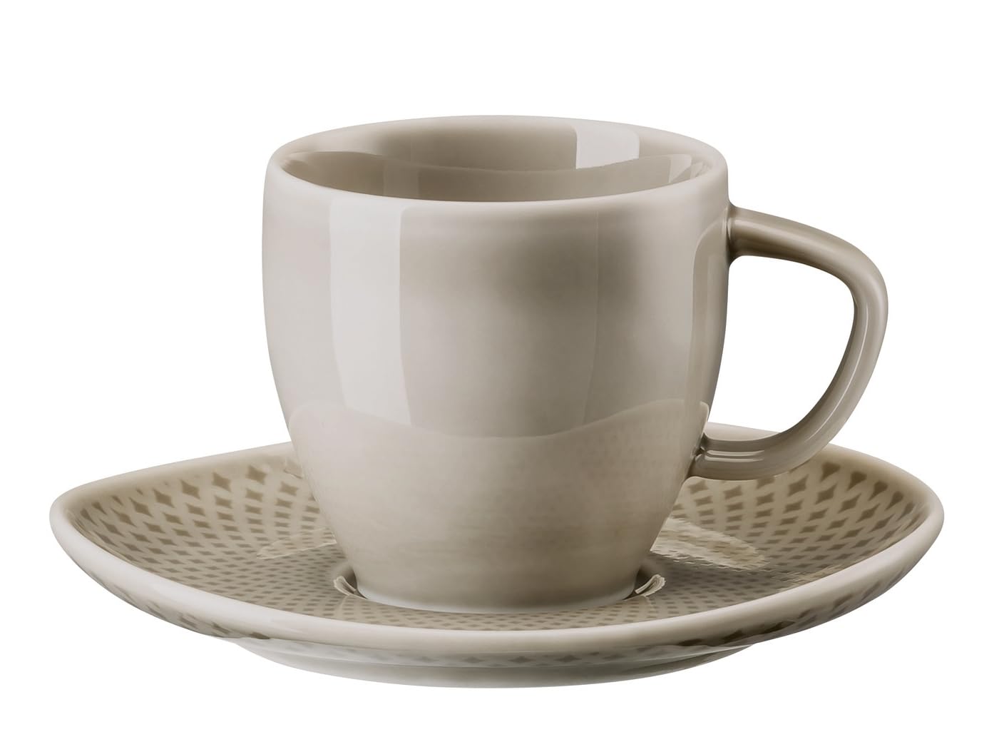 Rosenthal 10540-405201-14715 Junto Pearl Grey filiżanka do espresso, 2-częściowy (1 zestaw)