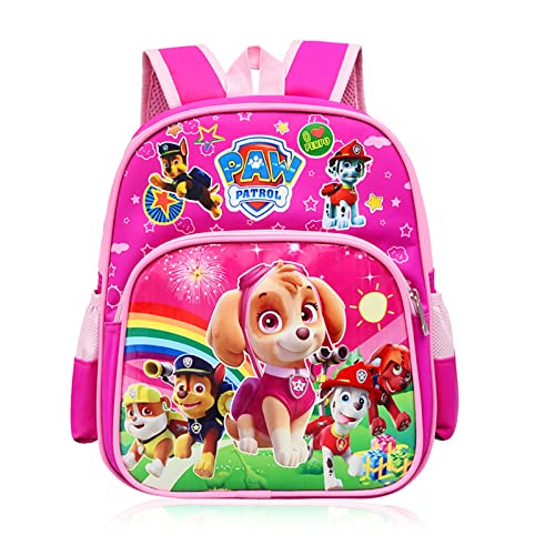 Runup Pat Patrouille Sac à dos maternelle pour filles, Skye School Backpack pour enfants de 3 à 8 ans, sac à dos rose léger et imperméable pour garçons filles