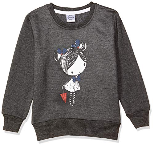 Image of Gubbarey Girls' Sweatshirt (SS1047 Dark Grey 11-12 Years)