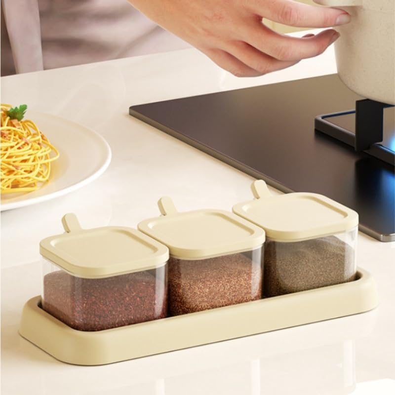 Seasoning Box Home Kitchen Sauce Storage Set for Organizing Re Packaging Seasonings