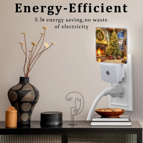Image of Night Light, Dusk to Dawn Night Light Plug in, Christmas Tree Gift | Christmas Night Light for Kids,0.5w Energy Saving,Sleep Friendly,Nightlight for Hallway Stairway Kitchen Bedroom