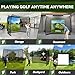 Golf Net with Simulator Impact Screen and Target Cloth, 10x8ft Golf Practice Net for Backyard, Portable Heavy Duty Golf Hitting Net for Outdoor Indoor