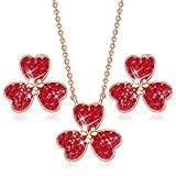 MATERIALIEN： Die schöne Halskette sind aus 18 Karat Rose Gold plattiert und enthalten absolut kein Nickel oder Blei. Kupfer ist das perfekte Metallmaterial. Es ist Für hohen Tragekomfort, besonders für Menschen mit empfindlicher Haut.