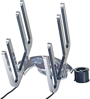 Big Air Razor Universal Triple Knee Rack - Holds 2 wakeboards and 1 kneeboard - 2.5" Clamp with Neoprene Liners to accommodate Down to 2.375", 2.25", 2" and 1.875" Round tubing.