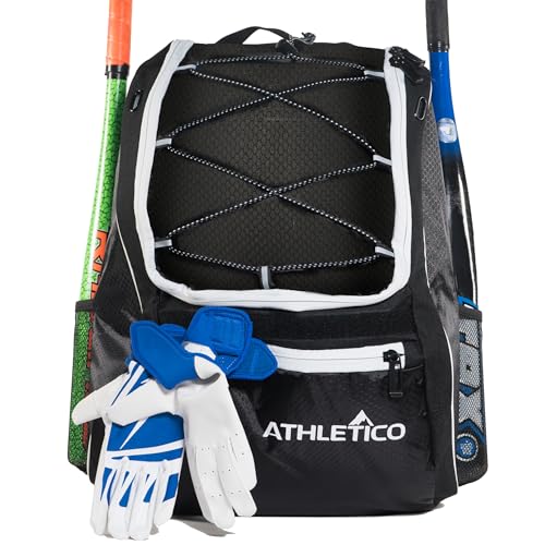 image for Athletico Baseball Bat Bag - Backpack for Baseball, T-Ball & Softball 