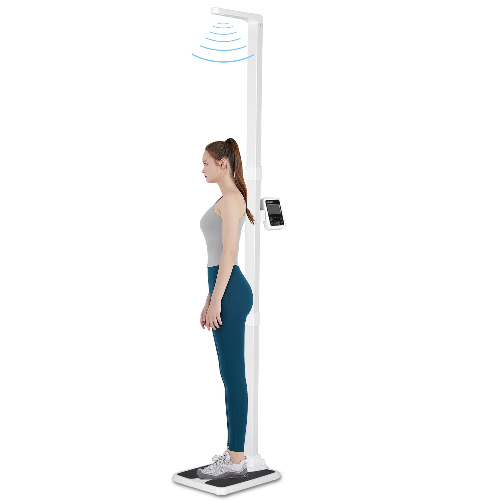 Professional Digital Physicians Scale?Ultrasonic Height and Weight Scale?Multifunctional Medical Measuring Scale for Weight and Height Measurement,Weight Capacity 440 lbs / 35.4”-78.7”