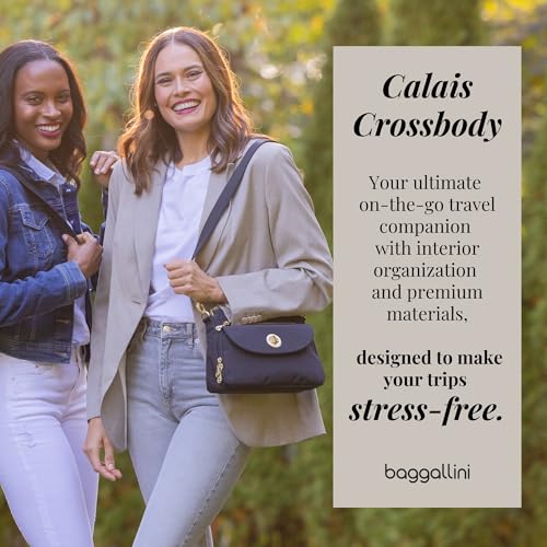 Image of Baggallini Calais Crossbody Bags for Women 10x7 Lightweight Water-Resistant Travel Purse, RFID & Interior Organization