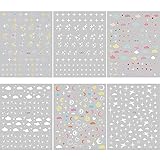 Cloud Nail Art Sticker Sparkle 3D Self-Adhesive Nail Decal Supplies 6 Pcs Colorful Clouds Heart Moon