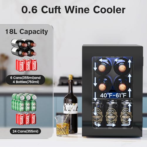 Organized wine bottles stored horizontally inside a freestanding wine cellar