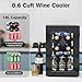 Electactic Wine Cooler Refrigerator with Glass Door, Mini Wine Fridge for Red, White and Champagne, Built-in Wine Cellar, 40-61F Digital Temperature Control, Indoor Use