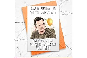 Funny &#x27;We Are Even!&#x27; Birthday Card