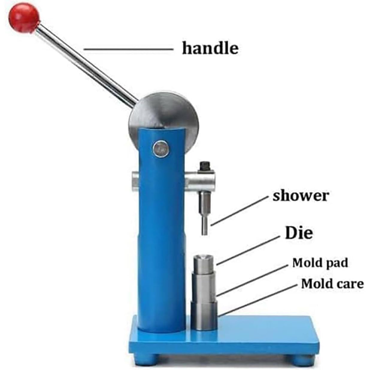 Macchina manuale della stampa della compressa dell'acciaio inossidabile, creatore efficiente della pillola del laboratorio per i campioni di carbone e acido benzoico