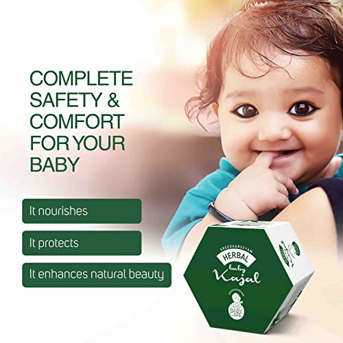 Sreedhareeyam Ayurveda Herbal Baby Cream Kajal for New Born - From Renowned Eye Hospital, Authentic for Babies and Adults with Gooseberry, Sahadevi, Yashtimadhu and Castor Oil,... - Image 5