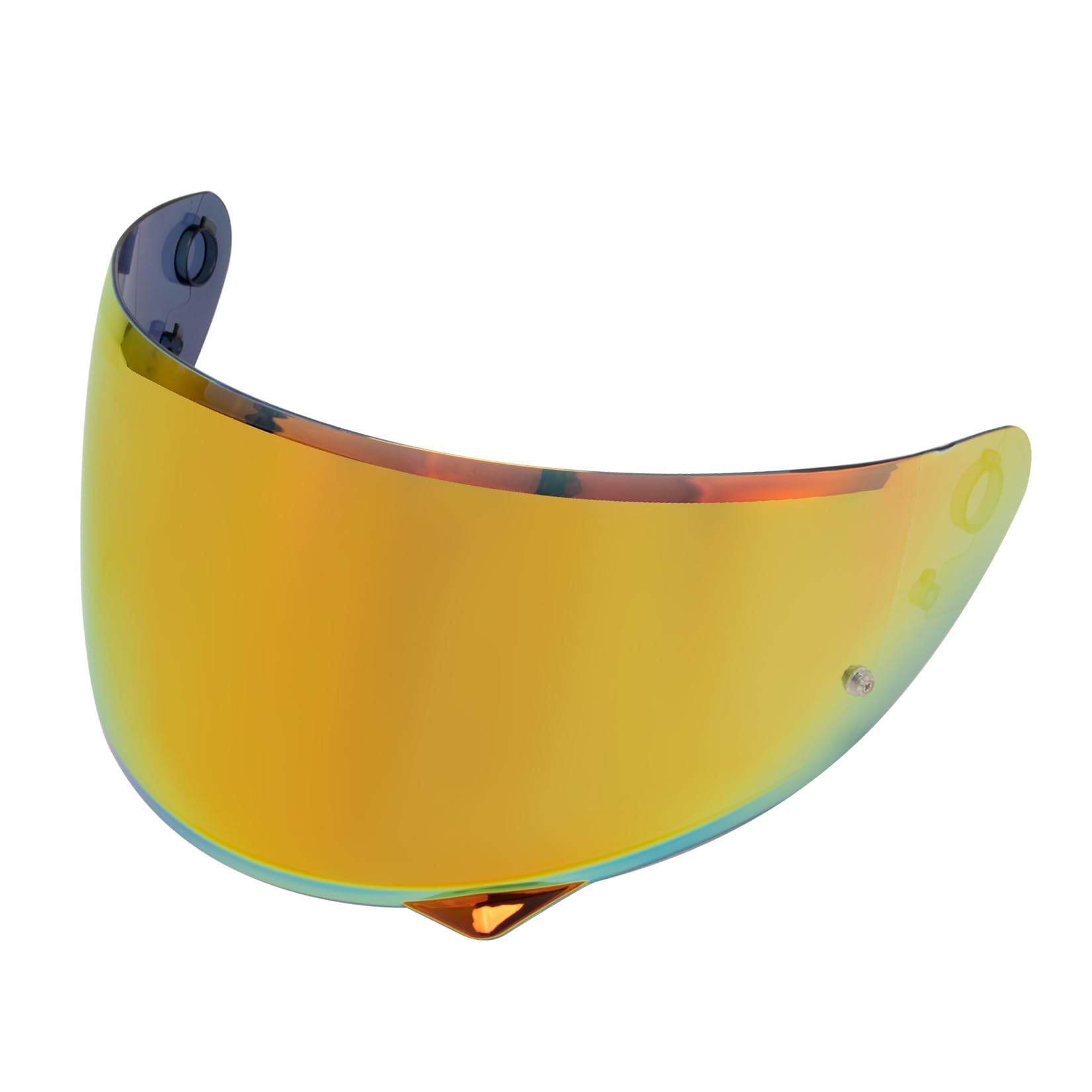 PSLER Helm Visier für HJC HJ-34P C10 - Verspiegelt Helmvisier Getöntes Visier Motorradhelm Zubehör Ersatz(Dunkelrot)
