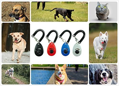 EcoCity 4-Pack Dog Training Clicker with Wrist Strap