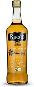 Cachaça Sassafrás Orgânica Casa Bucco 700Ml, Cachaça Fina Envelhecida Em Barris De Madeira, Dourado, Aroma Floral E Personalidade Marcante, Produzida Com Cana-de-Açúcar Orgânica E Processo Artesanal