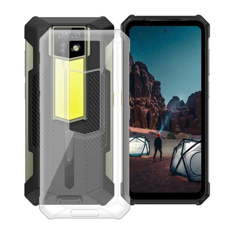YQINHHME Phone Case for Ulefone Armor 24 (6.78"), Clear TPU Soft Silicone Cover [Ultra-Thin X Anti Yellow] Shockproof Anti-Drop Protective Shell Cover