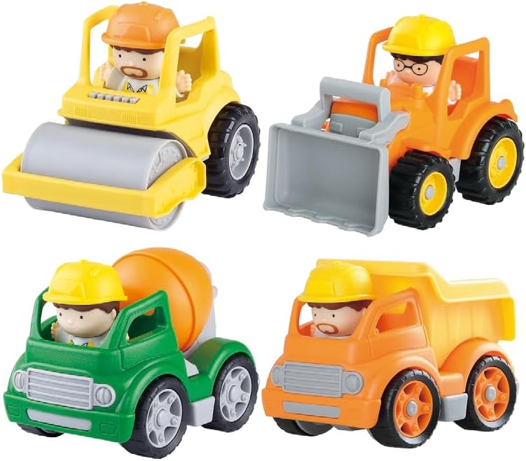 PLAY Construction Truck Toys with Figures for Kids Ages 2 3 4 5 Years Old