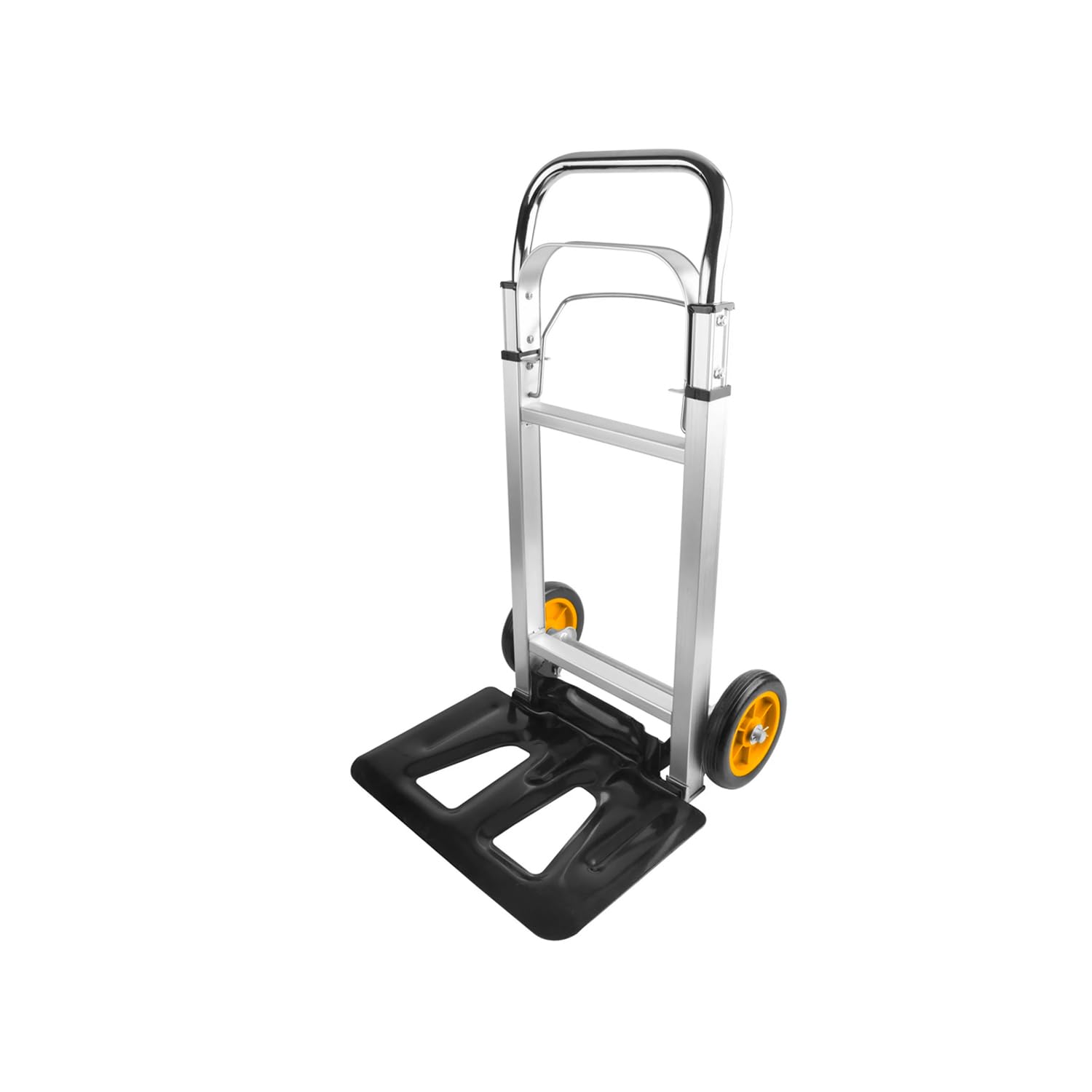 Avilia Carrello Portacarichi Pieghevole - Portapacchi a 2 Ruote con Struttura in Alluminio e Manico Telescopico, Ideale per Pacchi e Bagagli, 385x245mm, Portata 90kg
