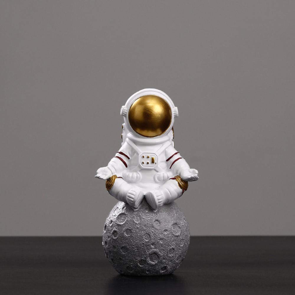Figuras de escultura Adornos - for sala de estar, decoración de mesa, esculturas Estatuas Adornos Figuras coleccionables Decoración de astronauta Artesanía de resina Gabinete de habitación Accesorios