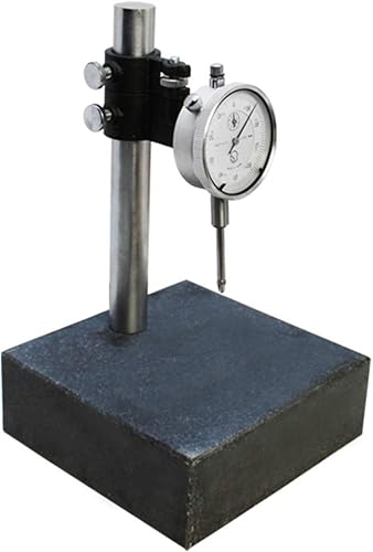 Placa de superficie de soporte de control de granito 6x6x2 y indicador de dial Bloque de granito