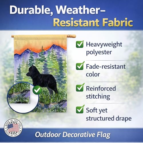 Drapeau Schipperke de qualité supérieure en toile canevas Caroline's Treasures SS8231CHF - 6
