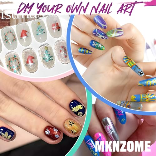 Image of 10 Color Nail Art Pens, Double-ended Nail Polish Pens Drawing Painting Point Liner Acrylic Painted Pen Kit, DIY Nails Art Design Manicure Tools Christmas Gifts 2026 Upgrade