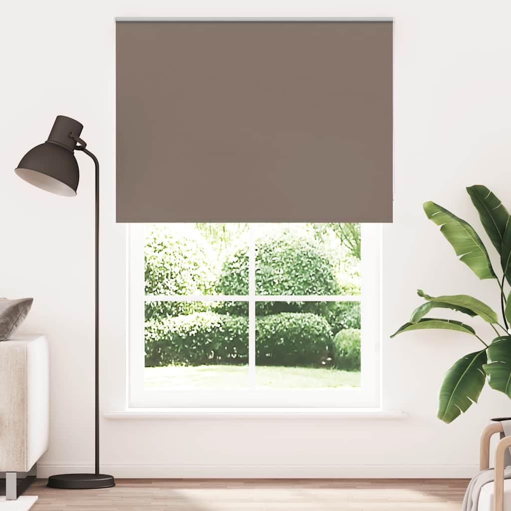 Roleta zaciemniająca do kawy 150 x 230 cm | 100% poliester, łatwy do czyszczenia, montaż na ścianie lub oknie, bezpieczeństwo dzieci