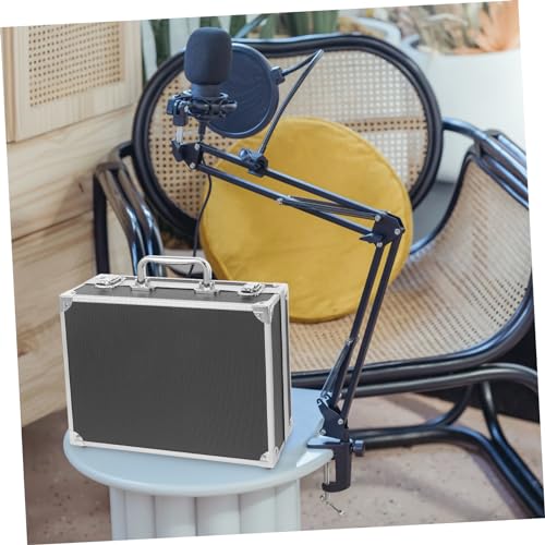 DOITOOL Rigid Tool Box Storage Case Aluminum Alloy Case for Men Hard Briefcases for Men Tool Box Wheels Black3