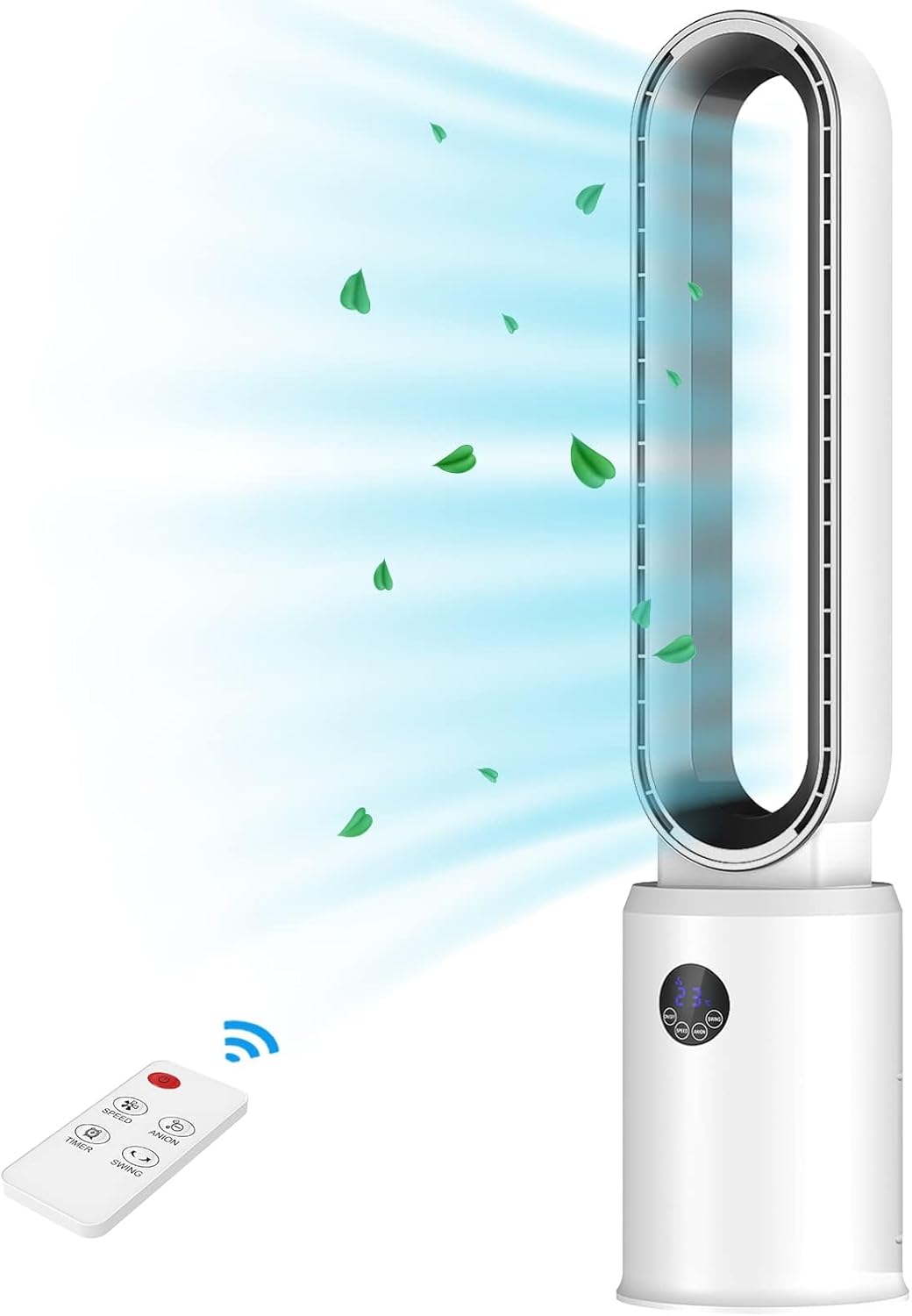 ADVWIN Bladeless Fan Cooler, Air Purification Fan Portable Bladeless