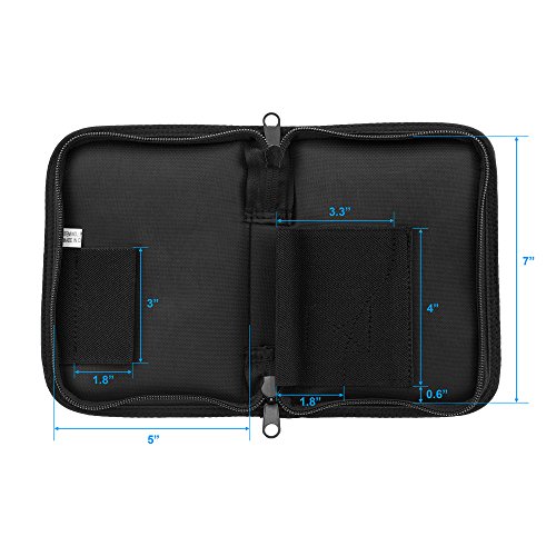 Utg Discreet Sub-Compact Handgun Case For Pistol & Revolver , Black, Size: Length 5" X Height 7" #TOP4