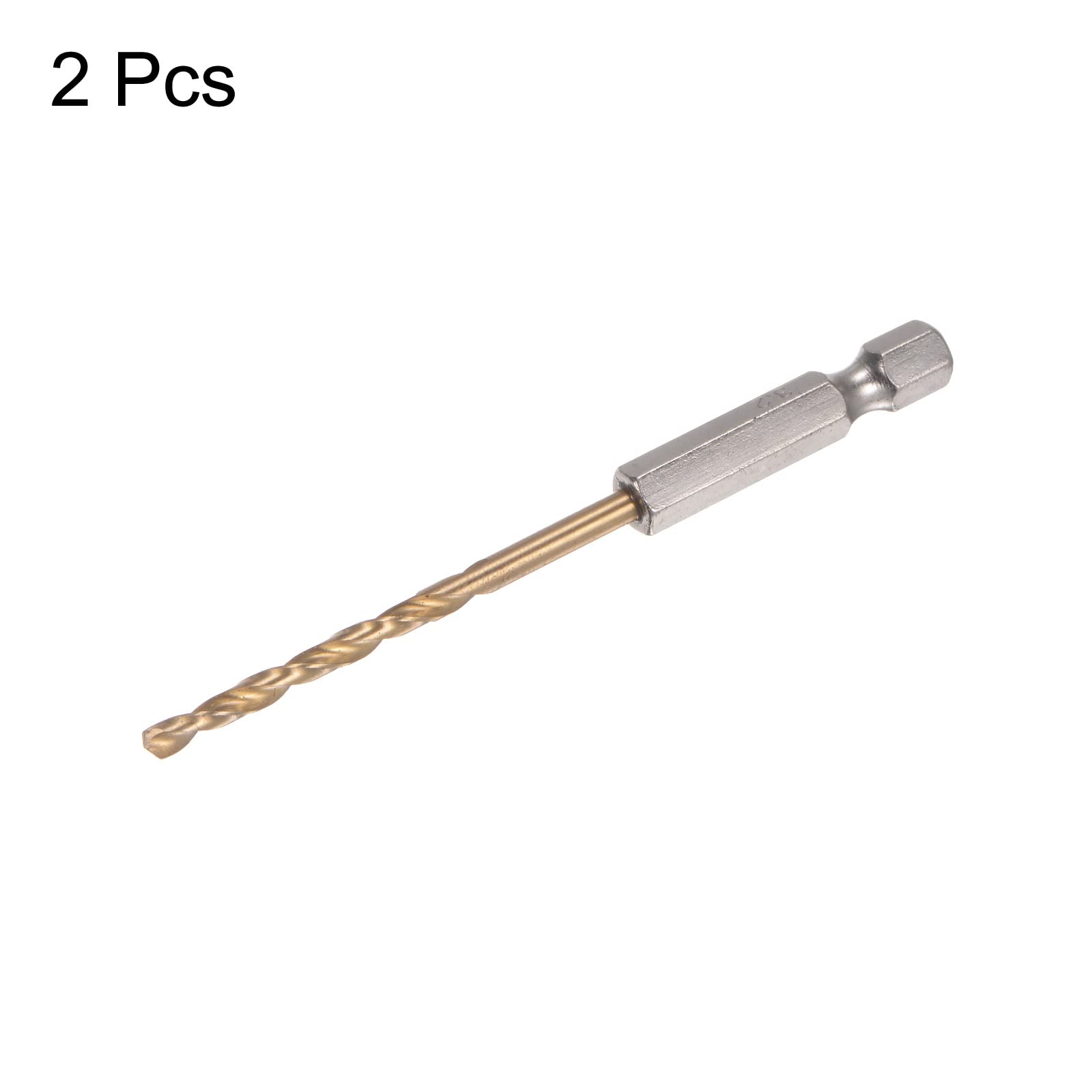 2 Brocas Hexagonales Acero Velocidad - 11mm Diámetro, Vástago 1/4", 143mm