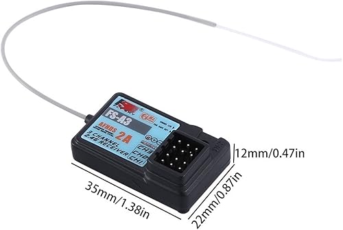 Miniatura 2 de Flysky FS-A3 Receptor impermeable AFHDS2A 2.4G 3CH para Flysky GT2E GT2G Transmisor RC Car Boat (2 piezas FS-A3 impermeable)