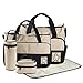 FREESOO Set 5 kits Bolsa de Mama Para Bebe Biberon Bolso Cambiador de Pañales Bolsillo Maternal Bebé para Carro Carrito Biberón Colchoneta Comida Pañal con Gran Capacidad