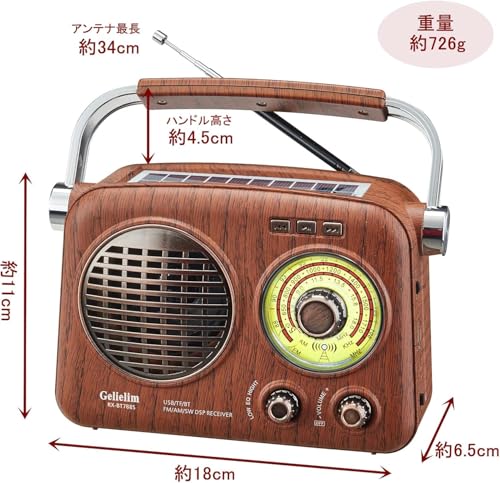 Gelielim ポータブルラジオ(1)