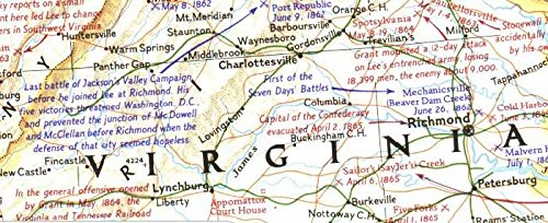 National Geographic 1961 Battlefields of The Civil War Map - Image 4