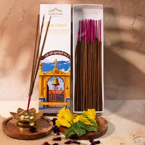 Image of Premium Incense Sticks - Enchanting Oasis & Upasana | Luxury Floral, Musk & Aromatic Blends for Calm, Relaxation & Spiritual Energy | 80 Sticks - Pack of 2