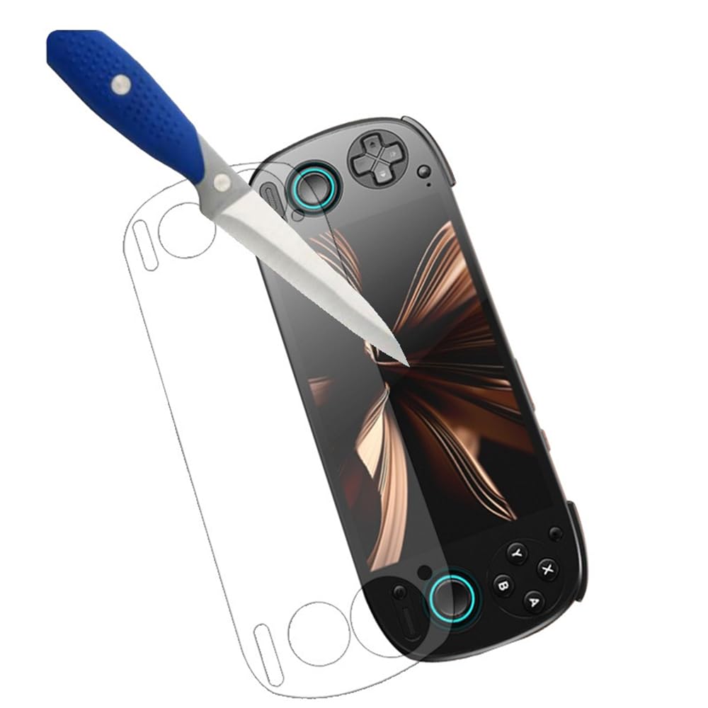 Futerał do Retroid Pocket 5, zestaw akcesoriów 3 w 1 zawiera torbę do przechowywania konsoli do gier, pokrowiec ochronny z TPU i ochraniacz ekranu ze szkła hartowanego (biały)