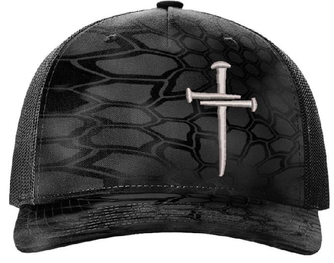 Christian Cross Baseball Cap, Religious Cross Design,...