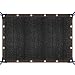 HLILY Voile d'ombrage Protection Solaire Carré Outdoor 2x2m 4x4m 5x5m 10x10m Toile Ombrage Imperméable Une Protection des Rayons UV pour terrasse, Jardin, Camping Auvent, Noir (Taille : 6x10m)