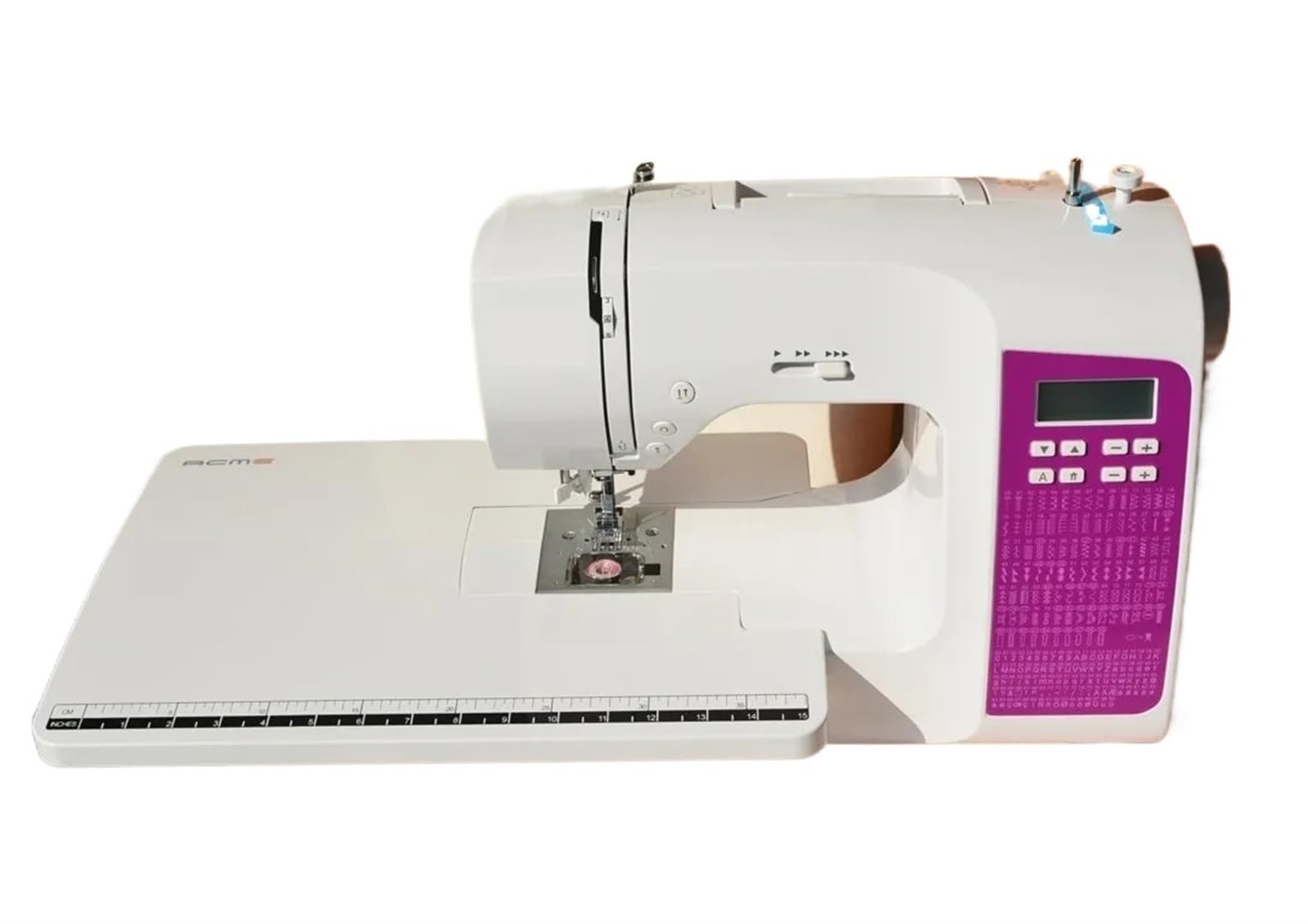 Edede One Color Sewing Machine, Domestic Sewing Machine With Lcd Screen&Extension Table,200 Stitches,Can Embroidery