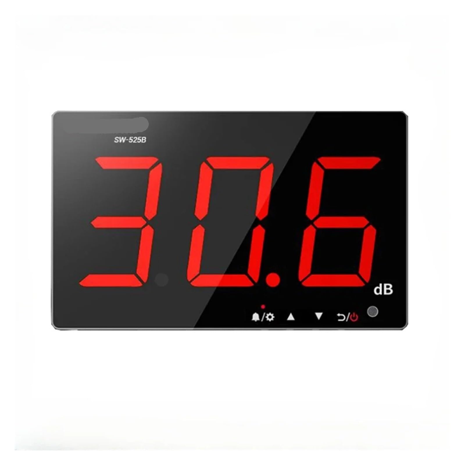 Sonómetro Digital Sw-525 De 30-130 Db, De Pared, con Detector De Decibelios, Profesional (Sw 525A)