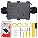 Underground Electrical Box Waterproof IP68 Junction Box,2 Way Plug Line M20 Coaxial Cable Junction Box Connector Wire Range 5 to 15mm Outdoor External Electric Power Cord Boxes